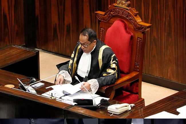 No-Confidence Motion against Dy Defence Minister can’t be accepted in present form - Speaker 