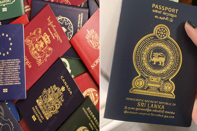 Sri Lankan passport drops 6 spots in global rankings