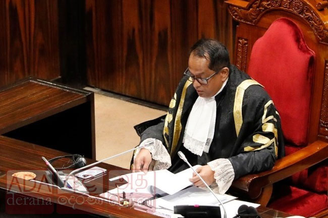 Speaker reaffirms his rejection of NCM against Deputy Defence Minister