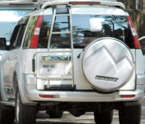 Election posters inside cab with fake army plates, 2 arrested