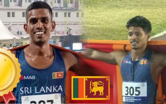 Chamod and Pasindu win gold, Viknaraj clinches silver at South Asian Athletics Championship