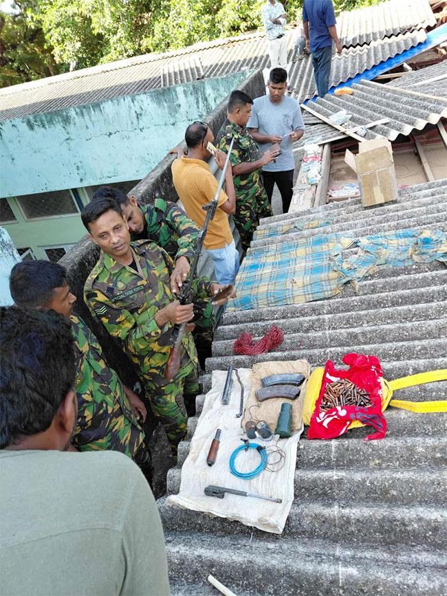 T-56 assault rifle, 3 grenades also found within Jaffna Uni premises 