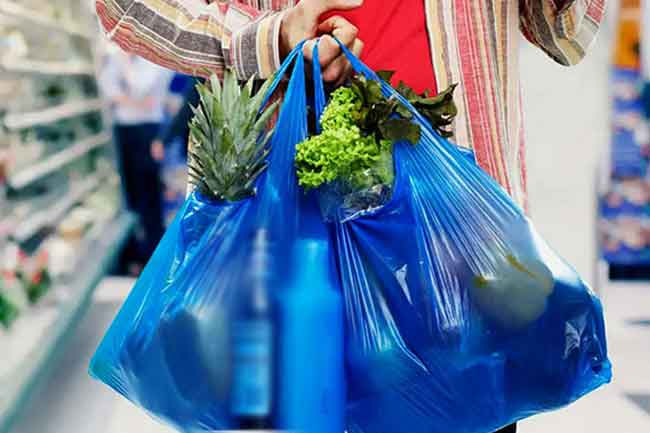 Fee to be charged for polythene bags with handles from today