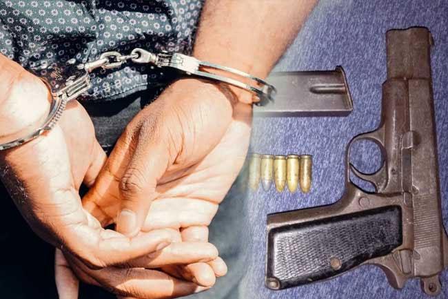 Suspect arrested with firearm and ‘Ice’ in Mulleriyawa 