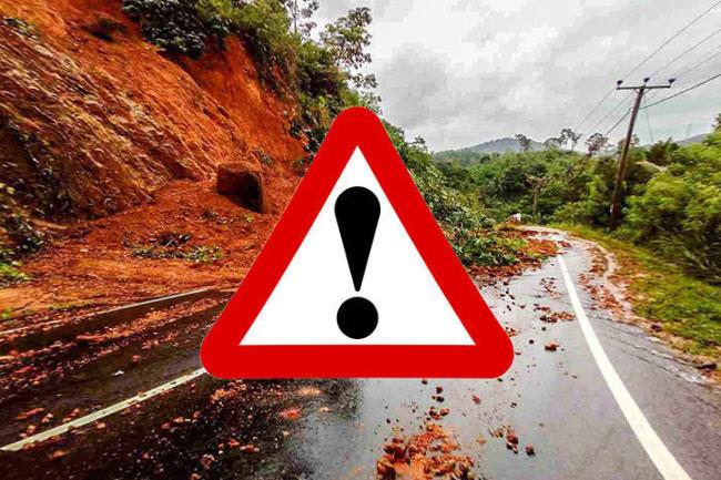 Landslide warnings issued for several districts extended