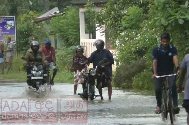 Minor flood situation reported in Matara District