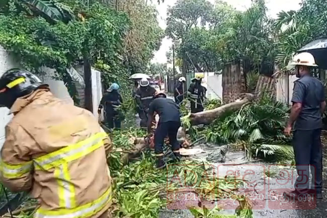 Several roads in Colombo blocked due to adverse weather – Police 