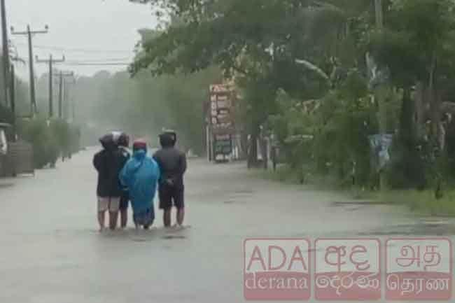 Major flood warning for Gampaha town and surrounding areas