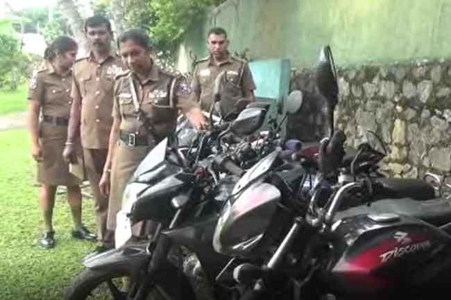 Suspect arrested for illegal sale of rented motorcycles in Ratnapura