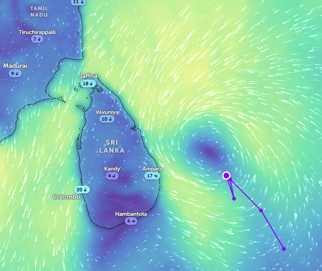 Deep depression changes direction; Rainfall risk in Central Highlands reduced 