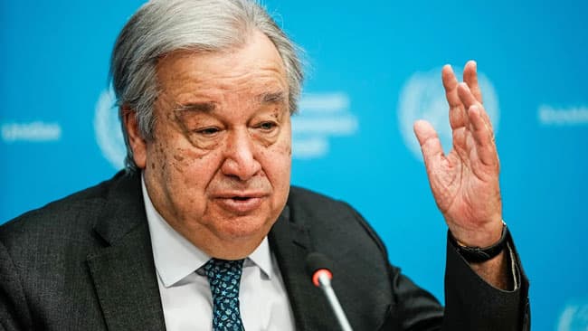 UN risks ‘imminent financial collapse’, secretary general warns