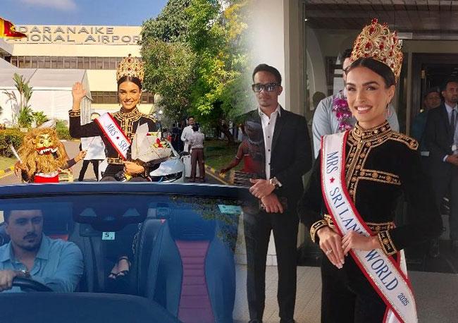 Sabina Yousaf returns to Sri Lanka after securing third place at Mrs. World 2025