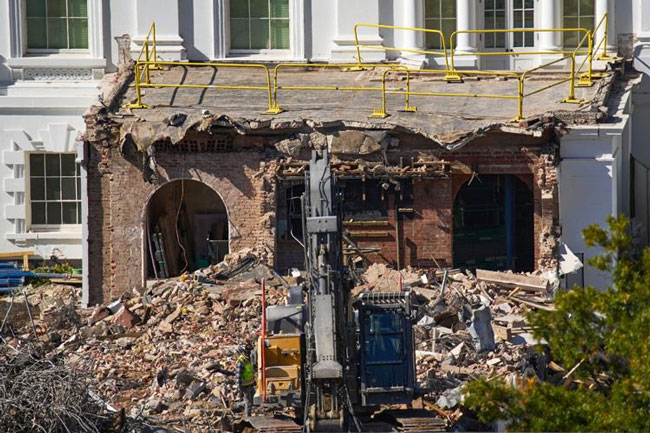 Judge temporarily halts construction of Trump’s White House ballroom