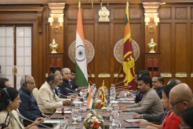 Indian Vice President meets President Dissanayake