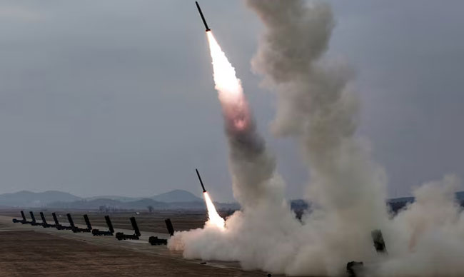 North Korea fires ballistic missiles again, flexing muscle amid Iran war