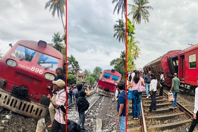 Trains delayed on coastal line after ‘Sagarika’ derails near Wadduwa 