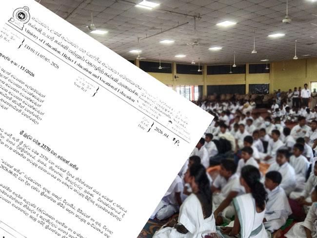 Circular issued on Vesak Week programmes for schools and educational institutions 