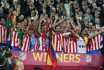 Atlectico win Europa League trophy