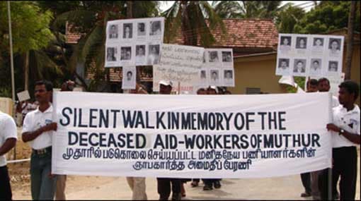 HRW urges Sri Lanka for justice to killed ACF aid workers
