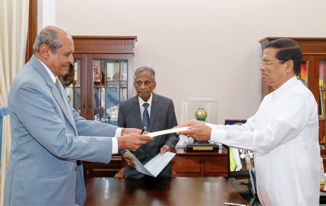 Tilak Marapana sworn in as new Foreign Minister