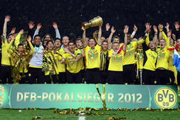 Dortmund seals great season with Cup win over Bayern