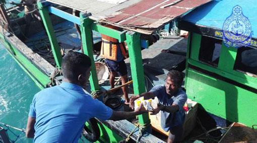 Navy assists Indian fishing trawler in distress