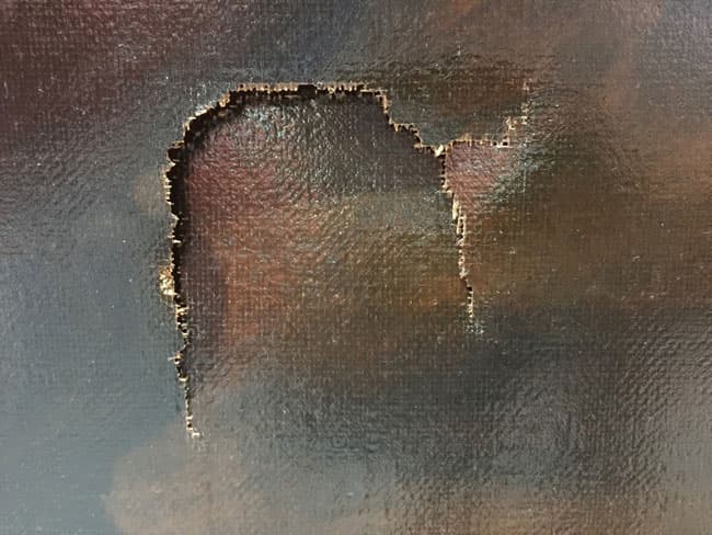 Boy trips in museum, punches hole through million-dollar painting