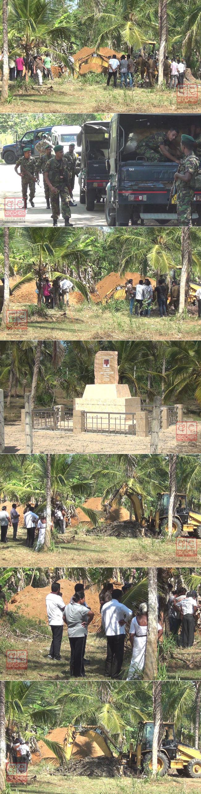 Police excavate land linked to Mahinda’s security chief