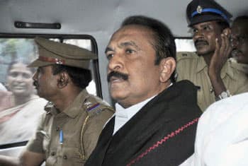 Vaiko, 700 supporters arrested for protesting Rajapaksa visit