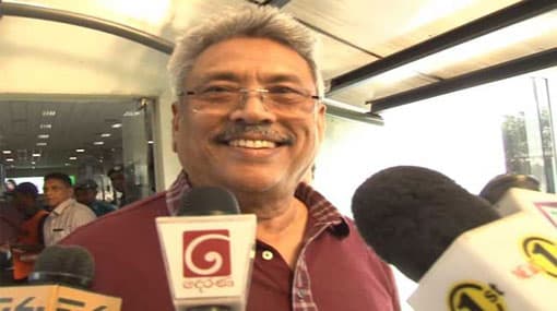 Gota arrives in the country 