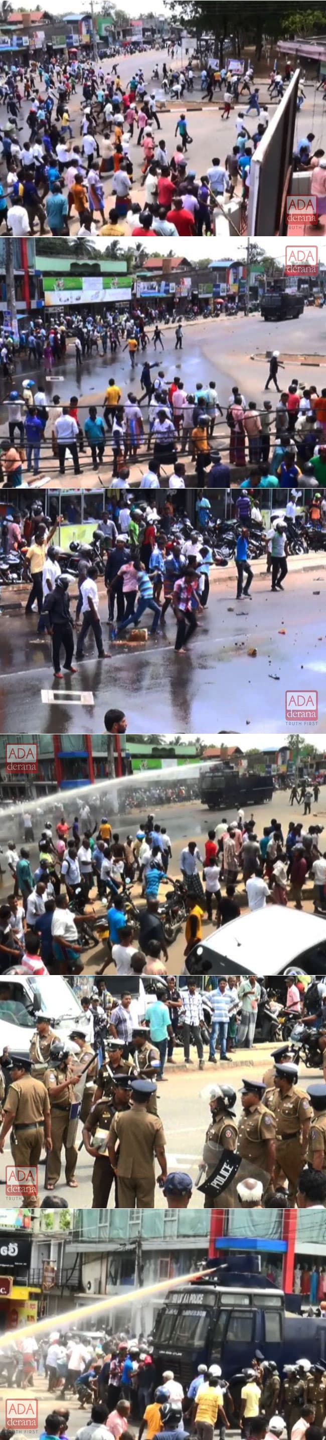 Protesters attack Thambuttegama Police Station