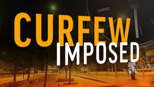 Island-wide police curfew declared