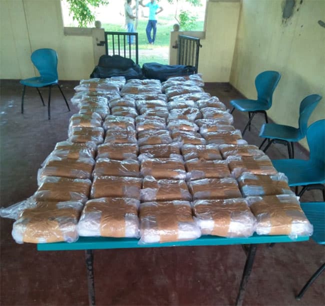 Two including teen arrested with 105kg of Kerala Ganja