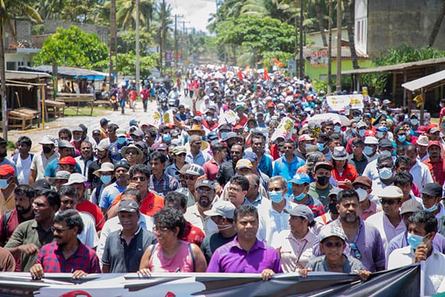 NPP commence massive ‘People’s March’ against govt from Beruwala