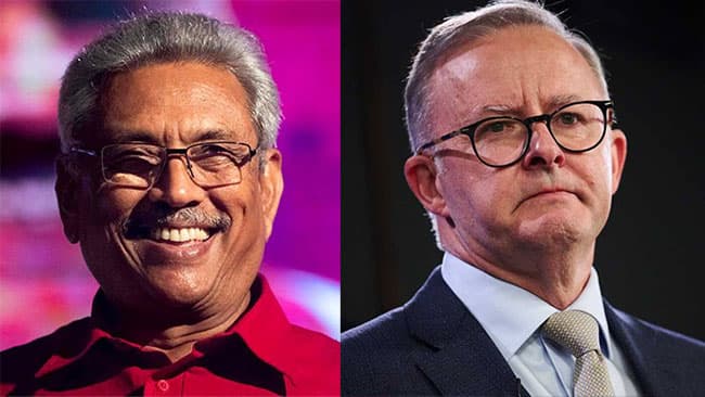 President Rajapaksa congratulates Australian prime minister-elect