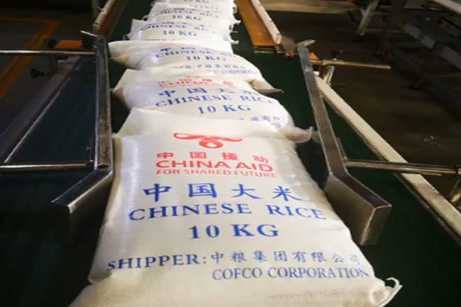 Sri Lanka receives 500 MT of rice donated by China