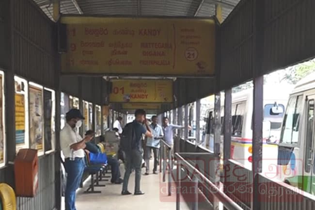 Private bus strike on Colombo–Kandy route