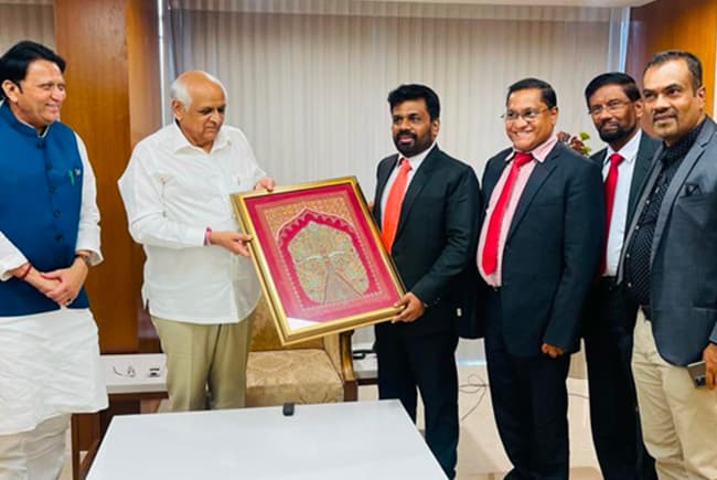 Anura Kumara meets Chief Minister of Gujarat