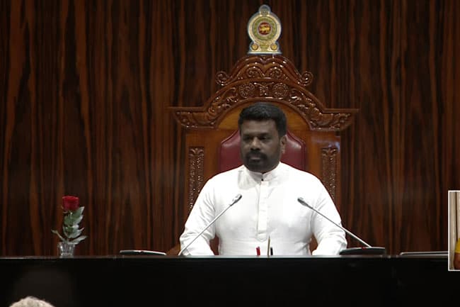 President Dissanayake delivers govt’s policy statement