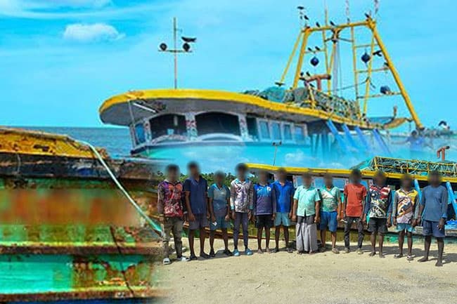 12 Indian fishermen arrested for poaching off Delft Island