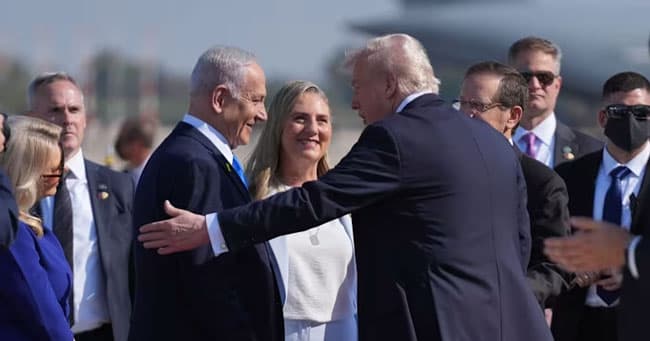 Trump arrives in Israel as Hamas begins releasing hostages