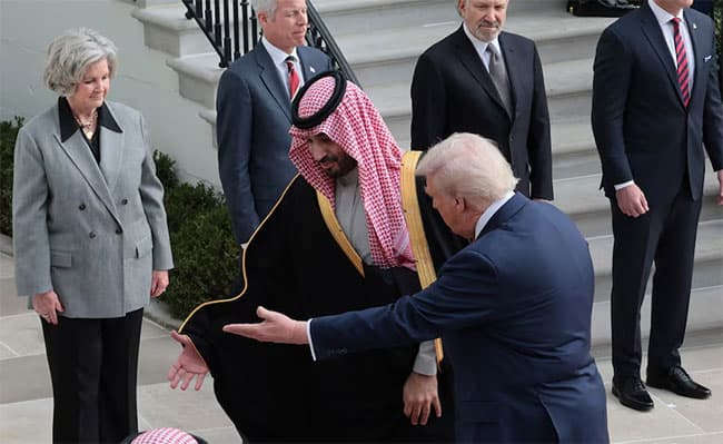 Donald Trump hosts Saudi crown prince Salman for pomp-filled, deal-making visit 