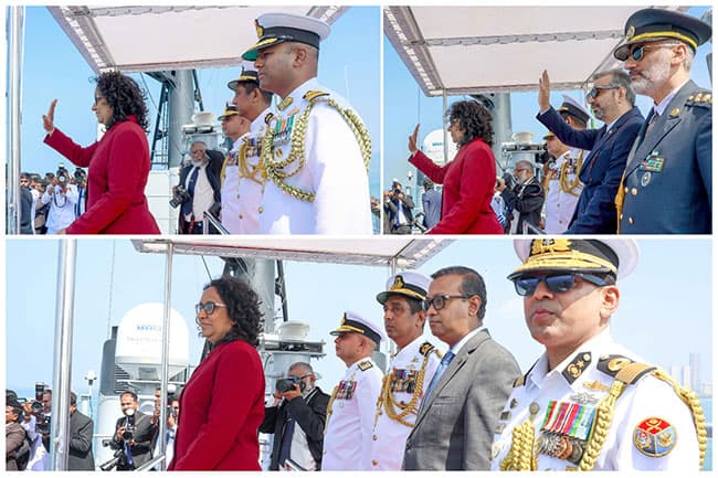 Sri Lanka Navy honours foreign warships for disaster assistance