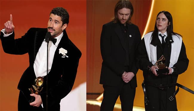 Bad Bunny, Billie Eilish use Grammy stage to call out Trump’s anti-immigrant crackdown
