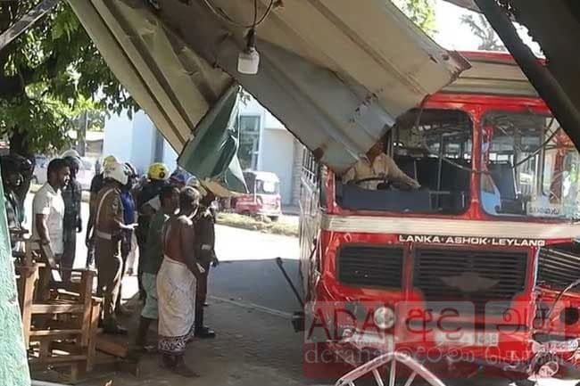 Bus accident leaves two injured after driver suffers medical emergency