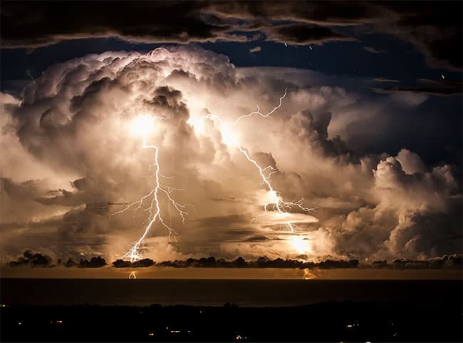 Advisory issued for severe lightning