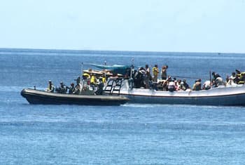 Another boatload of Lankans reach Cocos Island