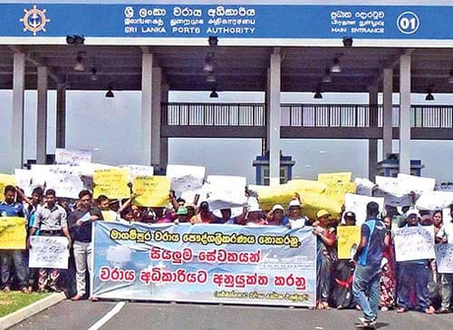 Hambantota Port employees end strike