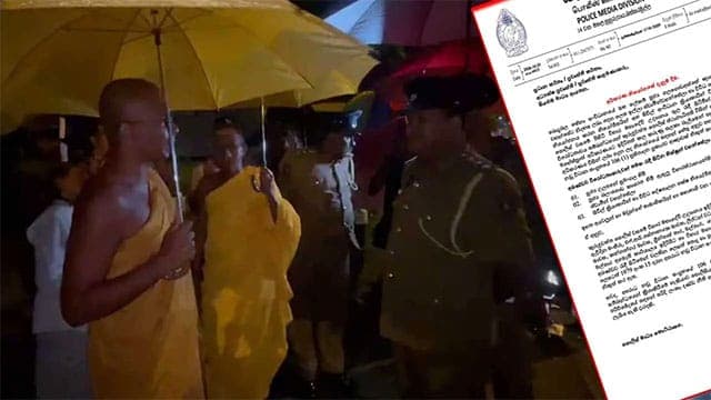 Details of the court order issued over the protest at Viharamahadevi Park