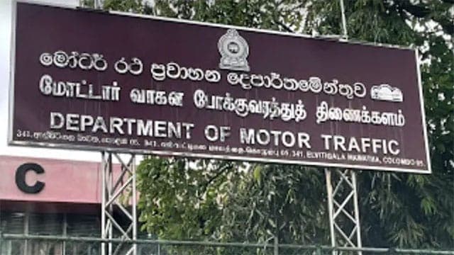 DMT resumes online appointment services at Narahenpita office from Nov. 2
